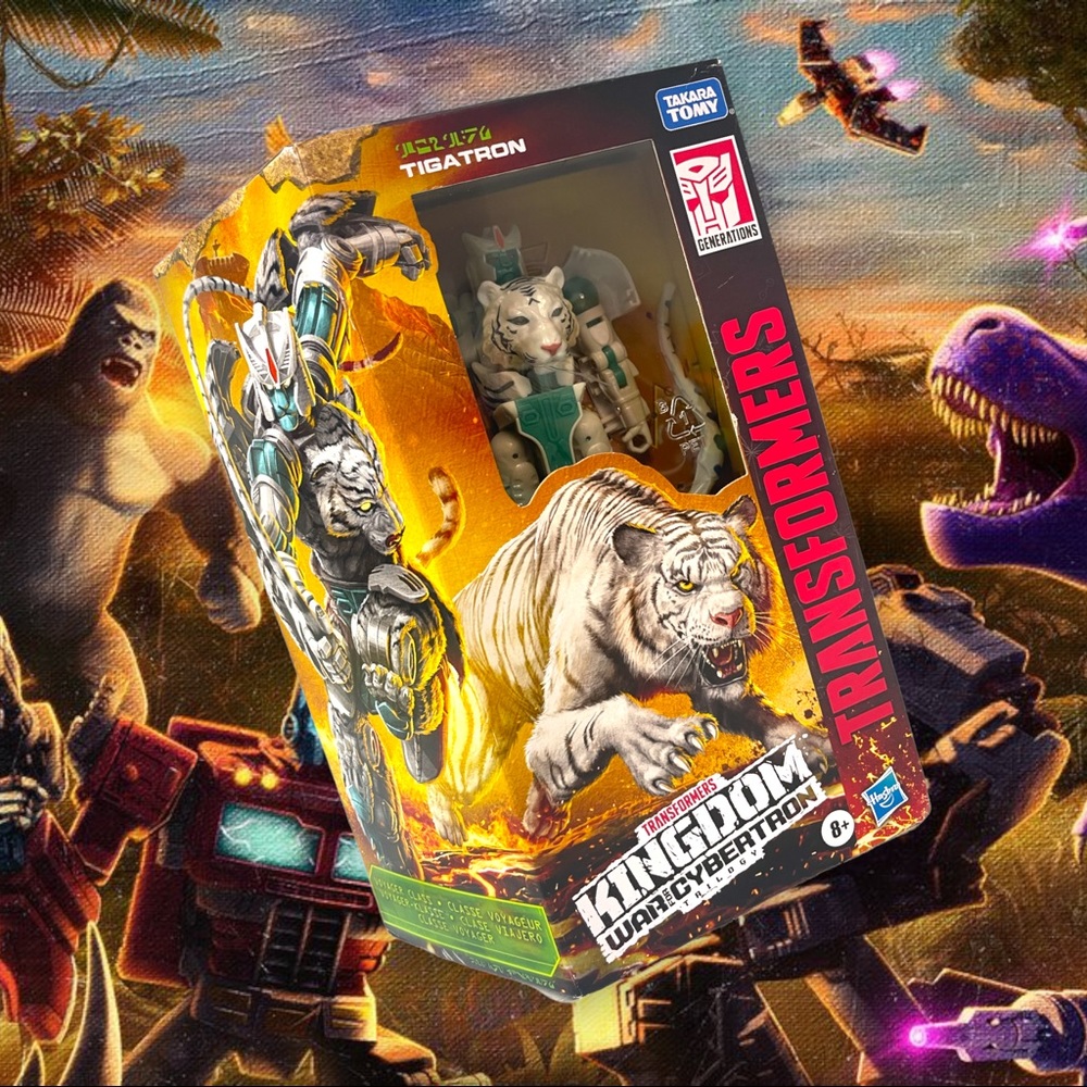 Transformers Kingdom War For Cybertron Trilogy Collection Tigatron Figure Deluxe